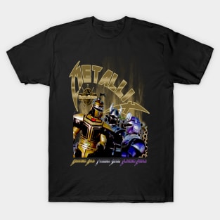 Metallix.. Chromium Gold, Titanium Silver, Platinum Purple T-Shirt